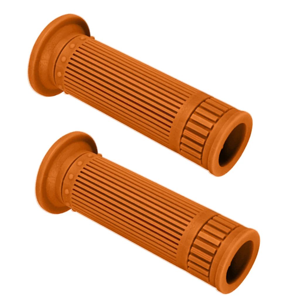1 Pair Replacement 1'' 25mm Motorcycle Hand Grips, Antiskid Handlebar Soft Rubber Bar End Hand Rubber Motorcycle Hand Grips