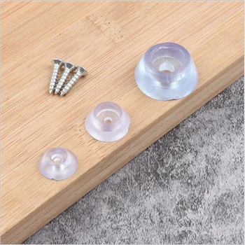 

10pcs Rubber Non-slip Furniture Chair Leg Caps Feet Sofa Foot Protector Pads Floor Furniture Legs Protector Pad With Screws