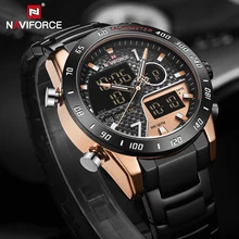 Топ люксовый бренд NAVIFORCE мужские часы военные цифровые спортивные наручные часы мужские s водонепроницаемые часы из нержавеющей стали Relogio Masculino