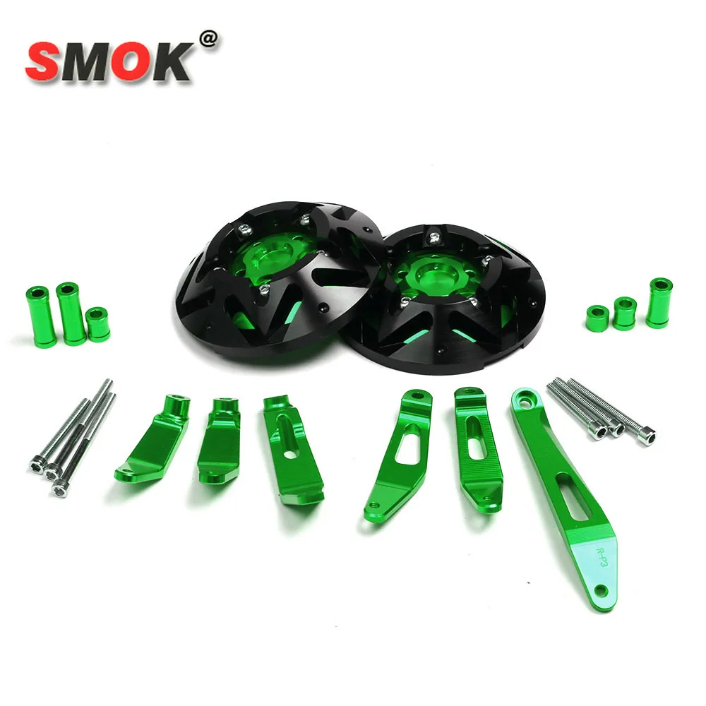 

SMOK Motorcycle CNC Aluminum Engine Protective Guard Cover For Kawasaki Versys 650 ER6N ER4N ER6F Ninja 650 ER 4F Ninja 400