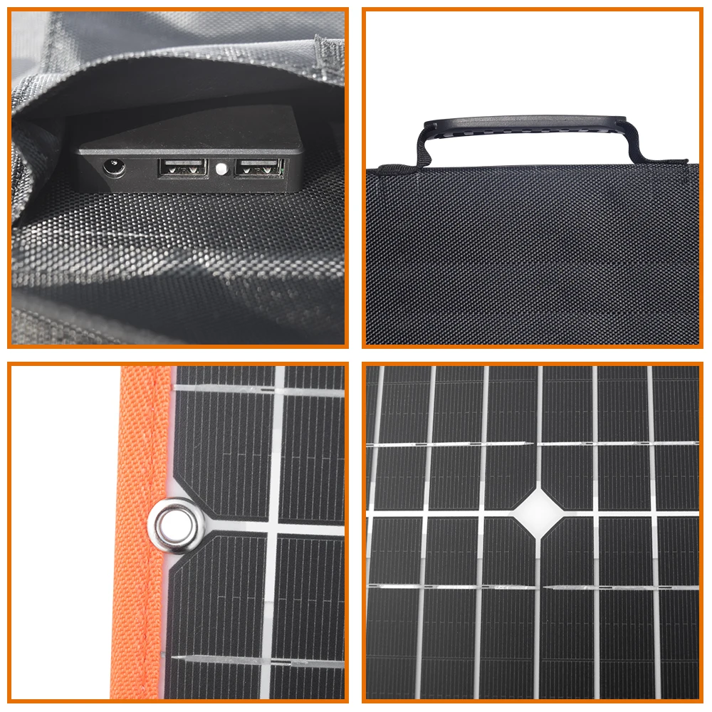 Panneau solaire pliable 12V 100W ETFE format valise pour le voyage