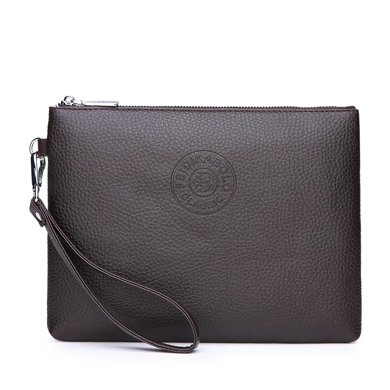 

Handbag Men's Fashion 2019 New Style Large-Volume PU Clutch Bag Soft Casual Korean-style Embossed Wallet Men Clutch Bag