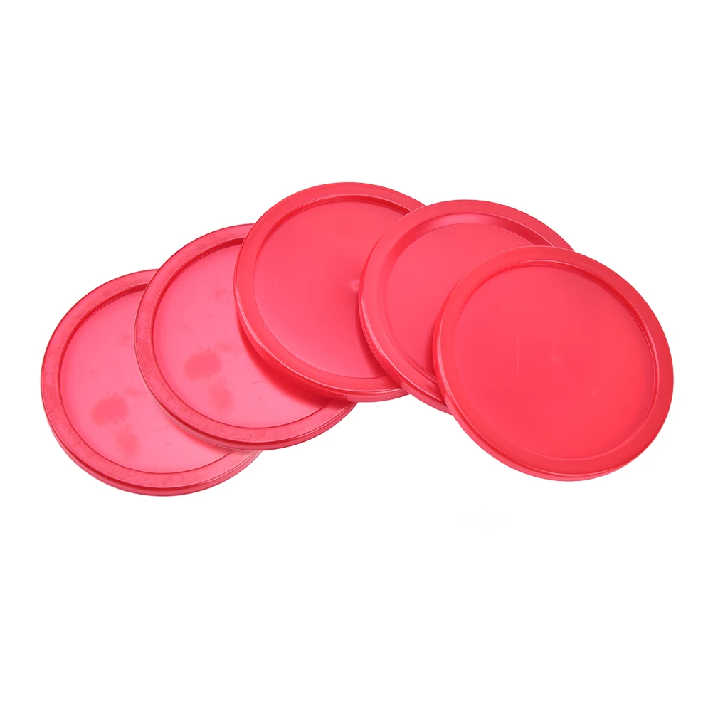 5 Pcs Kinderen Indoor Tafel Spel Speelgoed Rode Plastic Mini Air Hockey Tafel Puck for Air Hockey Accessories