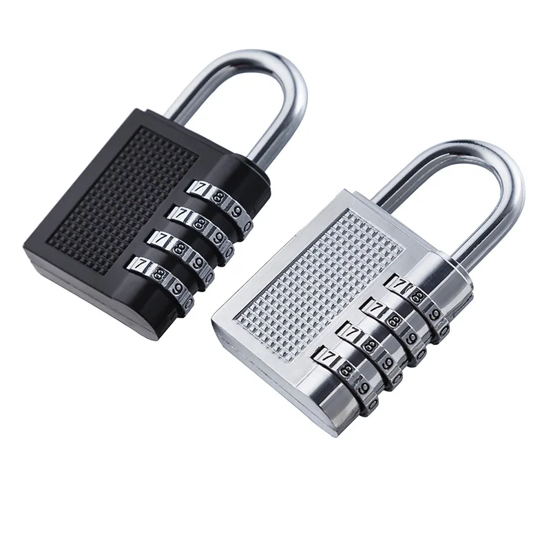 4 набора цифр пароль комбинированный чемодан с висячим замком чемодан металлический дорожный кодовый замок мини кодовый ключ противоугонные замки