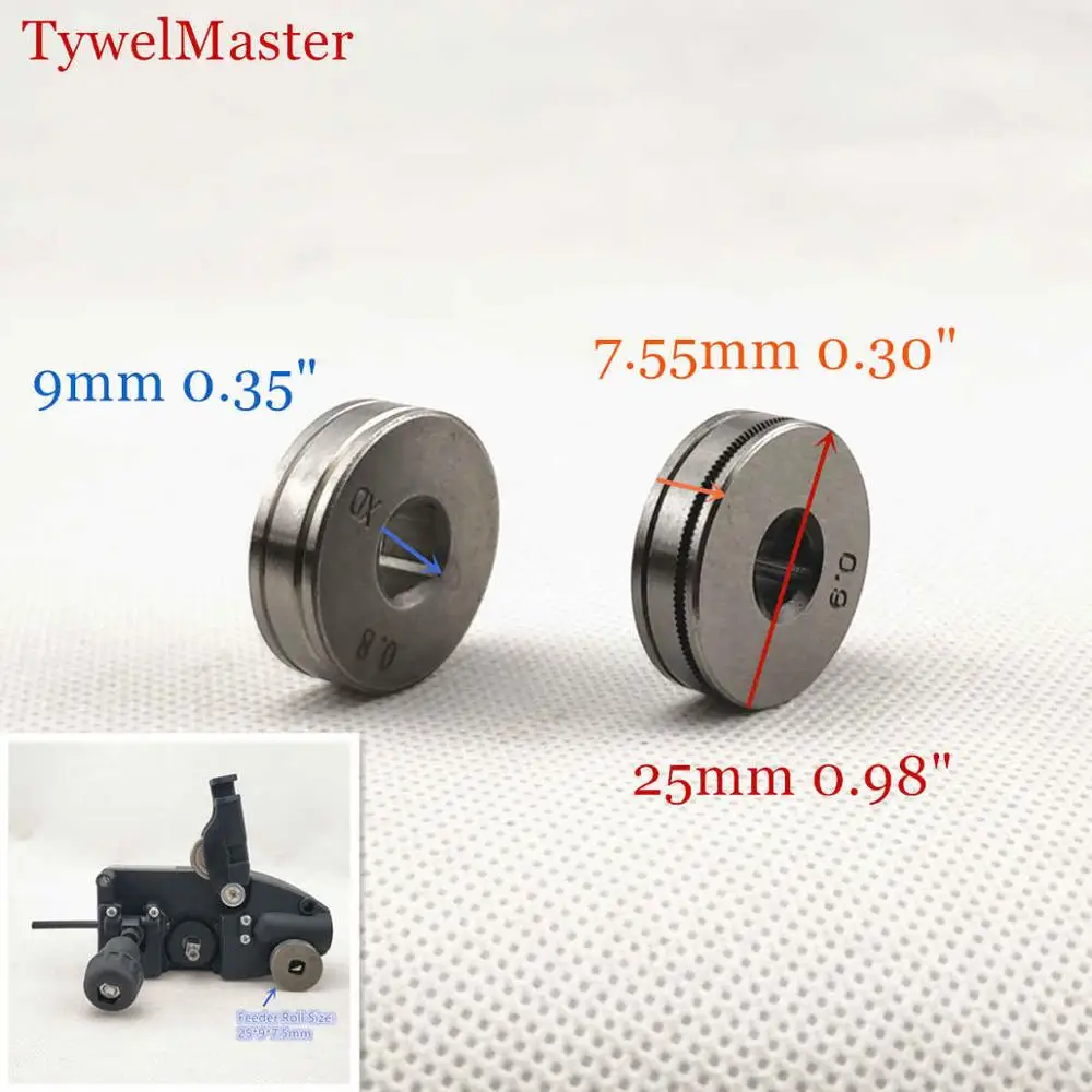 Welding Wire Feeder MIG Welding Machine Wire Feeding Roll V U K Knurl Groove 0.6mm 0.8mm 0.9mm 1.0mm of Steel Aluminum Flux Cord Welding Wire SSJ-16