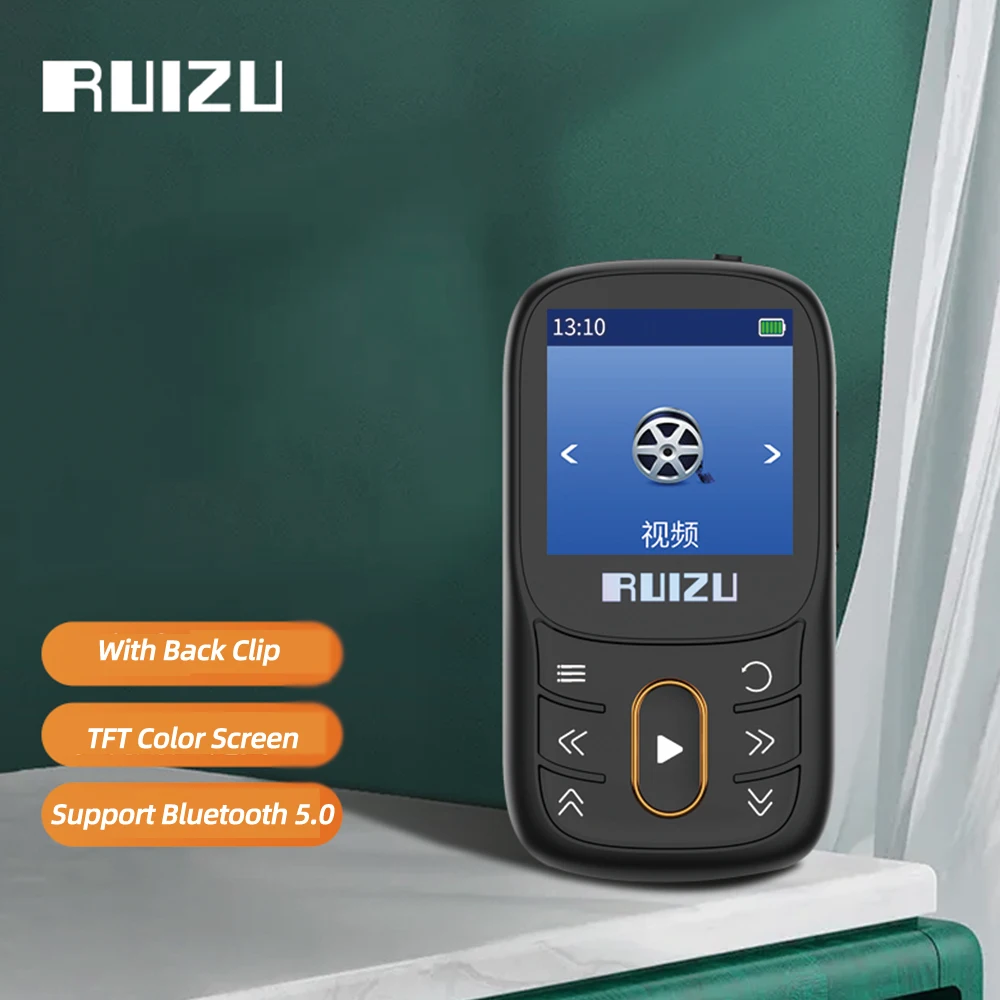 Clipe de Alta Leitor de Música Cartão com Rádio Ruizu Esporte Bluetooth Player Mini Fidelidade Suporte tf fm Gravação E-book Vídeo Pedômetro X68 Mp3 - Image 5