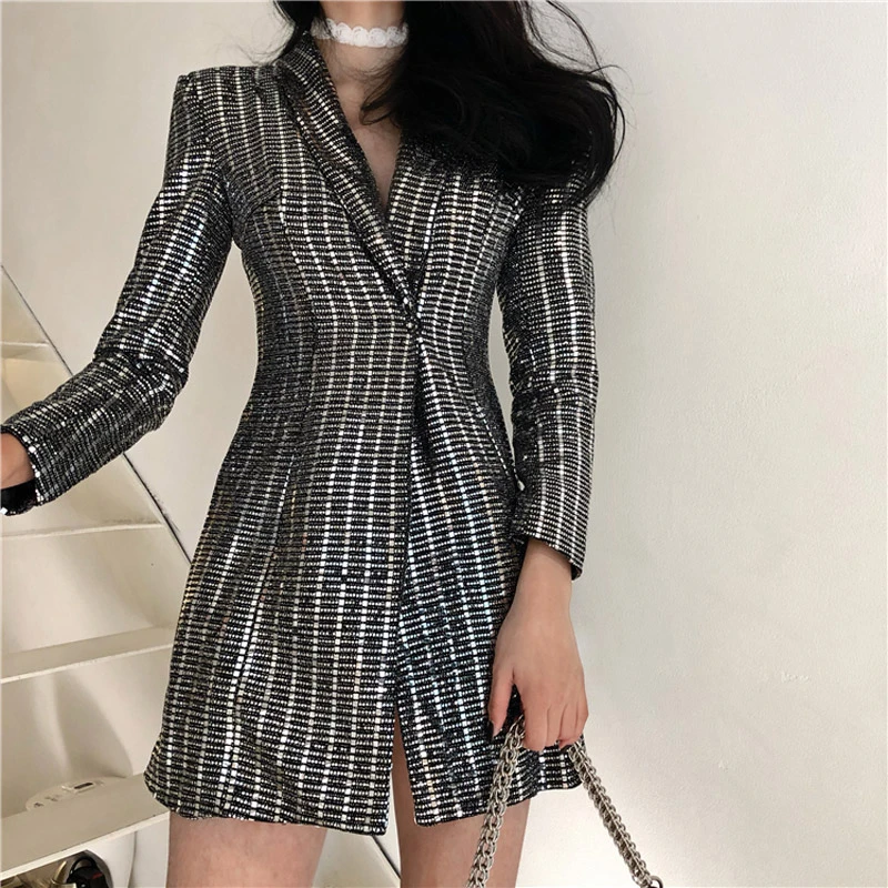 bling blazer dress