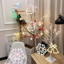 USB/на батарейках светодиодный неоновый знак художественный свет Рождественское дерево снежинка Ночная лампа Праздничные рождественские вечерние свадебные украшения детской комнаты