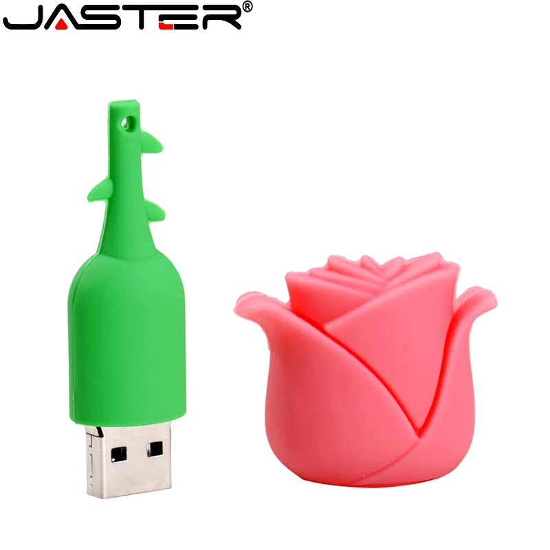 Флеш накопитель JASTER в виде красной розы 16 ГБ 32 ГБ|USB флэш-накопители| |