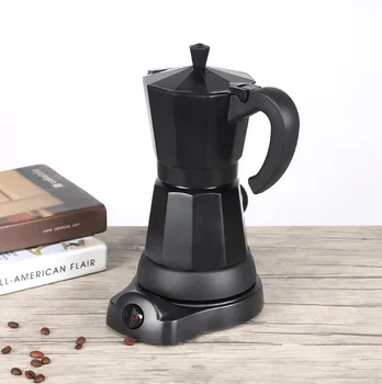 

1*EU Plug Electric Coffee Moka Pot Tool Electric Moka Pot Gadget Attachment Parts Household Aluminum Coffee