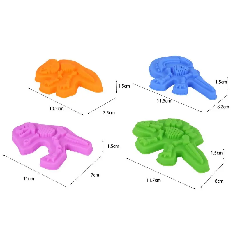 Dinosaur Plasticine Mould Tools DIY Clay Moulds Toy Kit Dough Modeling Clay Toys play dough tools modelling clay modeling tools