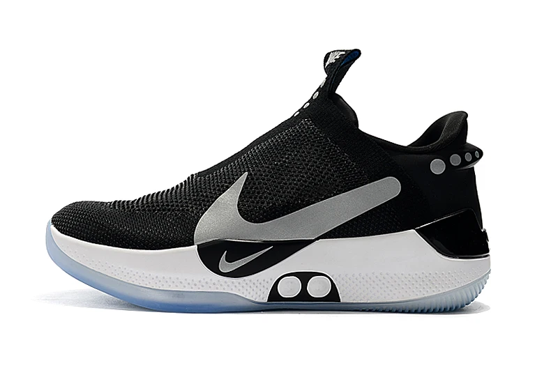 Nike адаптироваться BB Черный Мощность шнуровка Ограниченная серия для мужчин Баскетбол обувь Высокое качество адаптироваться BB черный/красный