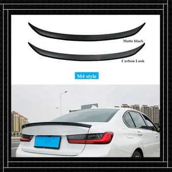 

1 Piece ABS M4 M3 MP Style Matte black Auto mobile spoiler For B-M-W 3 Series G20 Carbon Look Car accessories Sport wing