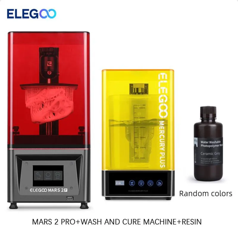 3D принтер ELEGOO MARS 2 PRO Mono SLA смоляная мойка и быстрое расположение с УФ ЖК-дисплеем 6