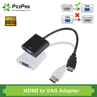 PzzPss HD 1080P HDMI Zu VGA Kabel Konverter HDMI Stecker Auf VGA Famale Konverter Adapter Digital Analog für Tablet laptop PC TV