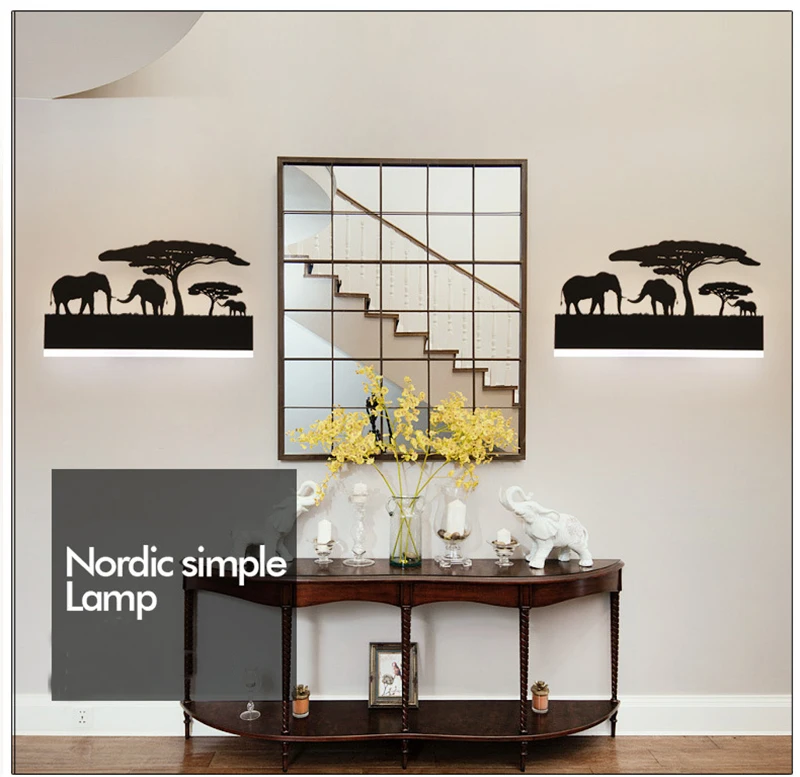 Lâmpada de Parede para o Quarto Montagem na Parede Remoto sem Fio Nordic Minimalista Sala Estar Arandela Luzes Controle Lâmpadas Cabeceira Ac95-240v 4 Luzes e Iluminação