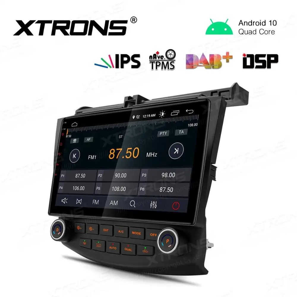 10," Android 10,0 Q OS автомобильный мультимедийный gps радио для Honda Accord 2002-2007(Левый руль) с углом обзора 178 ° ips экран
