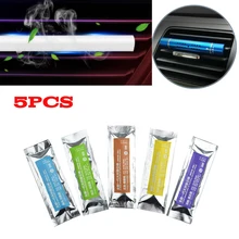 

5Pcs/Set Car Air Freshener Car Air Conditioning Vent Strong Fragrance Solid Fragrance Perfume Stick Supplement 5 Flavours