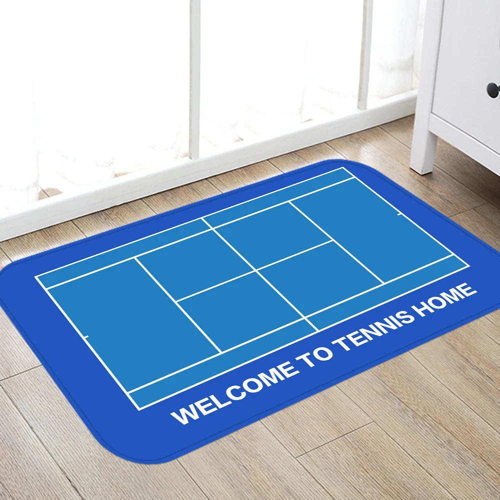Tennis Court Flannel Non-slip Floor Mats