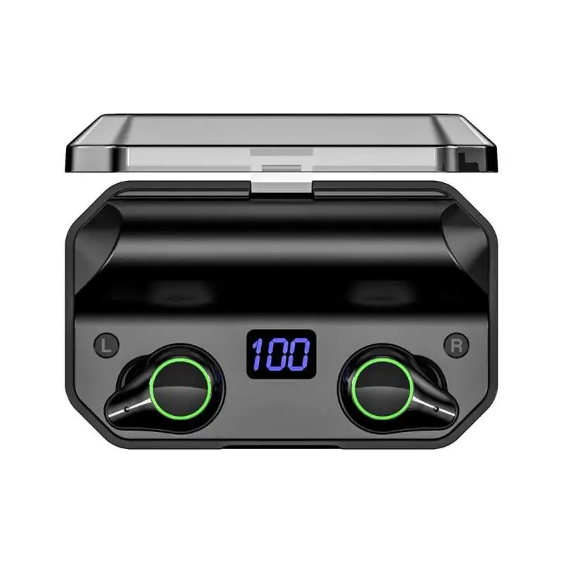GEVO T9 Bluetooth беспроводные наушники 5,0 спортивные IPX7 водонепроницаемые наушники мини с микрофоном стерео гарнитура, наушники для Xiaomi Iphone - Цвет: Black