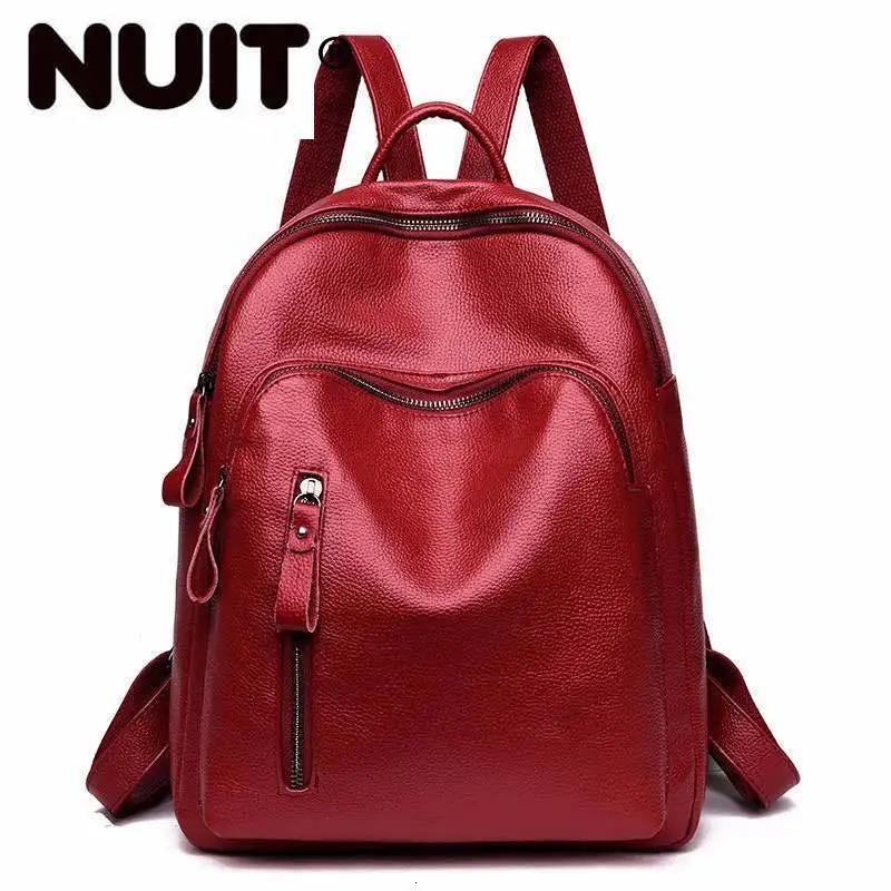 

Women Leather Backpacks High Quality Female Backpacks Sac A Dos Preppy Style Casual Daypack School Bag For Girls Mochila