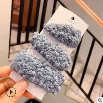 6 36 компл./лот 3 шт./компл. DIY Простые мульти плюшевые капли воды заколки BB заколки для волос Инструменты для укладки волос аксессуары HA1001 - Цвет: 6