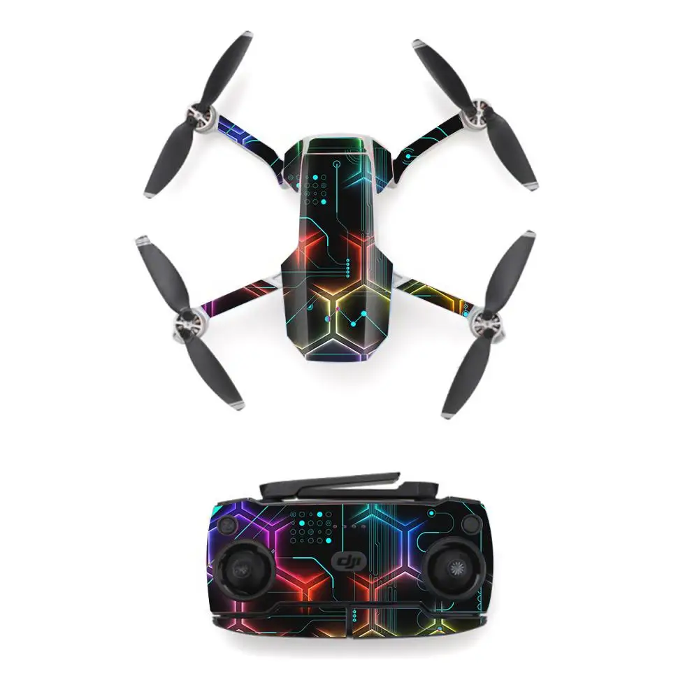Science Style Waterproof skin Sticker for DJI Mavic Mini Drone And Remote Controller Decal Vinyl Skins Cover 6 Styles
