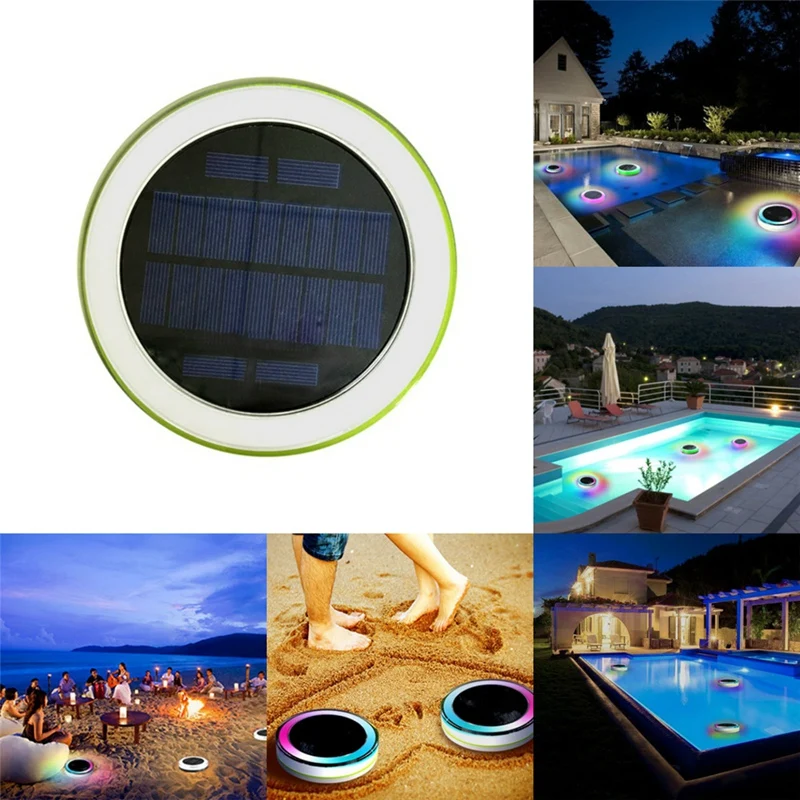 Outdoor Swimming Pool Underwater Colorful Lights Waterproof Solar Led Pool Lights Outdoor Solar Water Drift Lights Wedding Party