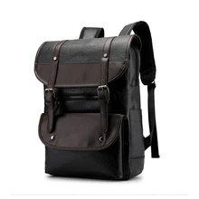 Роскошный вместительный мужской рюкзак из искусственной кожи, школьная сумка на плечо, деловая сумка для ноутбука Mochila Couro, мужской рюкзак для путешествий