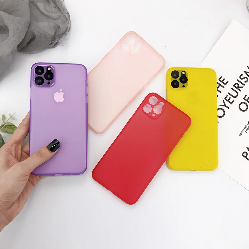 Чехол для телефона Ottwn карамельного цвета для iPhone 11, прозрачный чехол для iPhone 11 Pro Max 11 Pro, Ультратонкий матовый жесткий чехол-накладка из поликарбоната