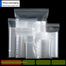 Ziplock Bag Transparent Zip Lock Plastic Packaging Bags Snack Mask Food Storage Packing Sealed Pocket Small Large Thickened Bag