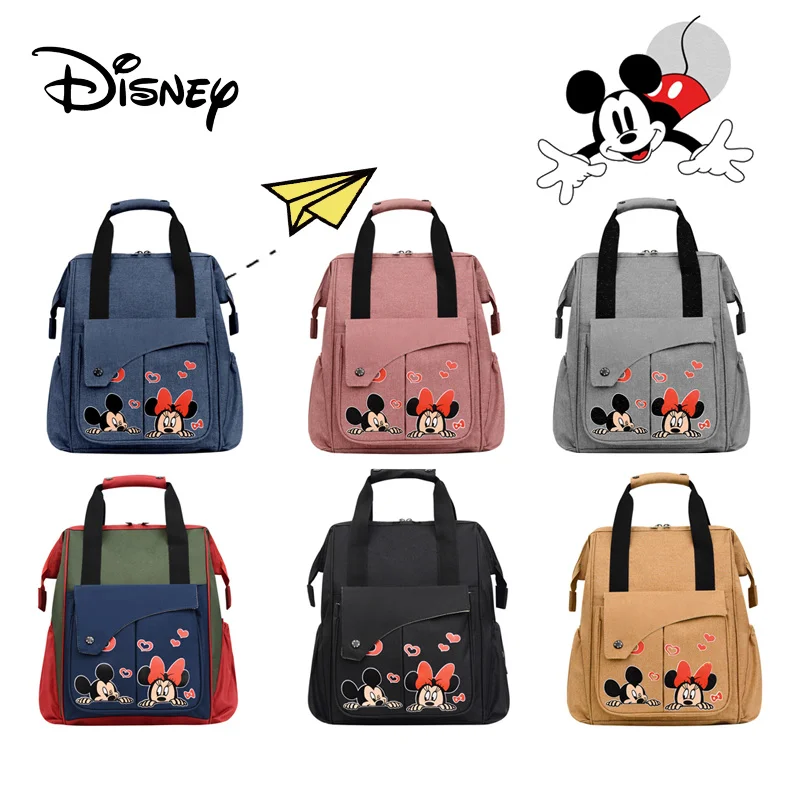 

Disney Large Capacity Baby Diaper Bags Feeding Bottle Insulated Bag with Hooks Baby Stroller Baby Storage Bag Baby Bag Mummy Bag