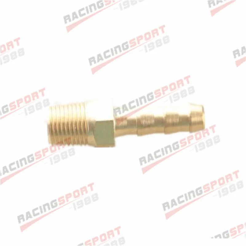 5PCS 6mm Brass Male Hose Barbs to 1/8" NPT Pipe Male Thread