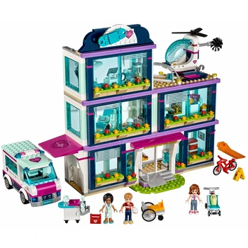 

932Pcs Friends City Heartlake Hospital Model Building Blocks Bricks Girls Toys for Birthday Christmas Gifts Compatible Lepinning