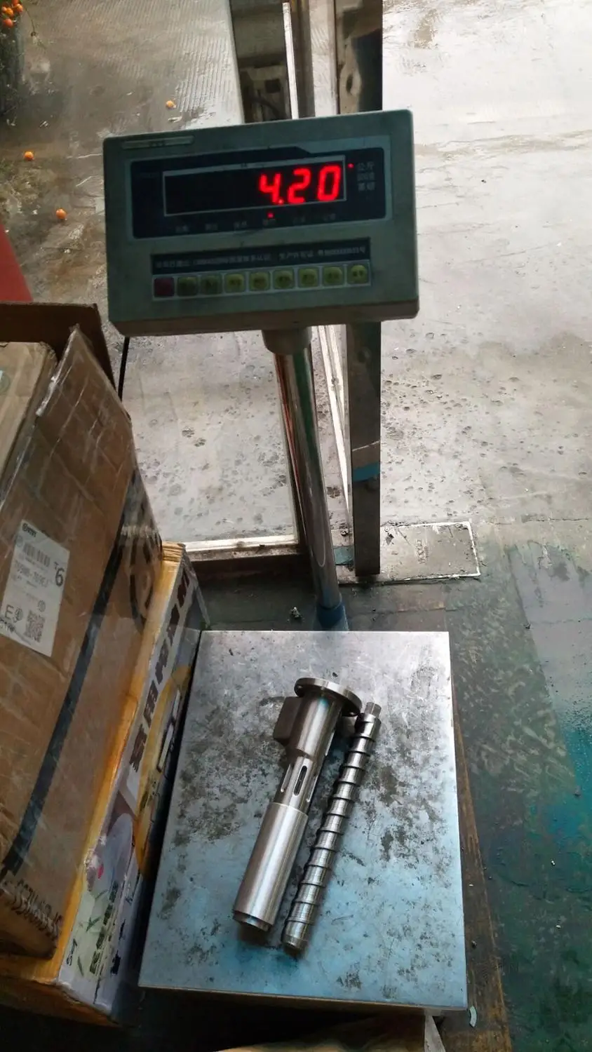 One set spare parts for commercial oil press machine screw and chamber stainless steel squeeze screw and bar 6