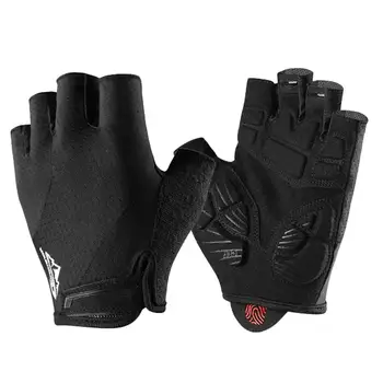 

1 Pair of Ridding Gloves Motorcycle Electric Non-slip Half-finger Mittens Black
