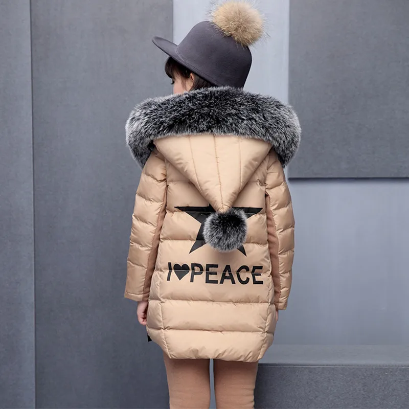 НОВЫЕ комплекты одежды для девочек на русскую зиму, теплый жилет с капюшоном, куртка+ теплый топ, хлопковые штаны, комплект из 3 предметов, хлопковое пальто с меховым капюшоном для девочек