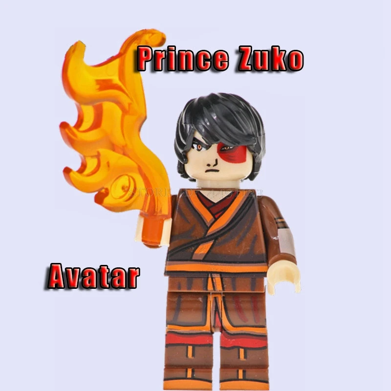 Prince Zuko Блоки время приключений с Финном и Джейком Марселин картонный фильм стежка мини кирпичи Aang Masked Rider V3 король друзья блоки игрушки - Цвет: Prince Zuko