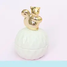 Золотые керамические украшения коробка с крышкой белка Морская звезда птица Медведь Кролик коробка для хранения ins девушка в форме сердца, подарочный