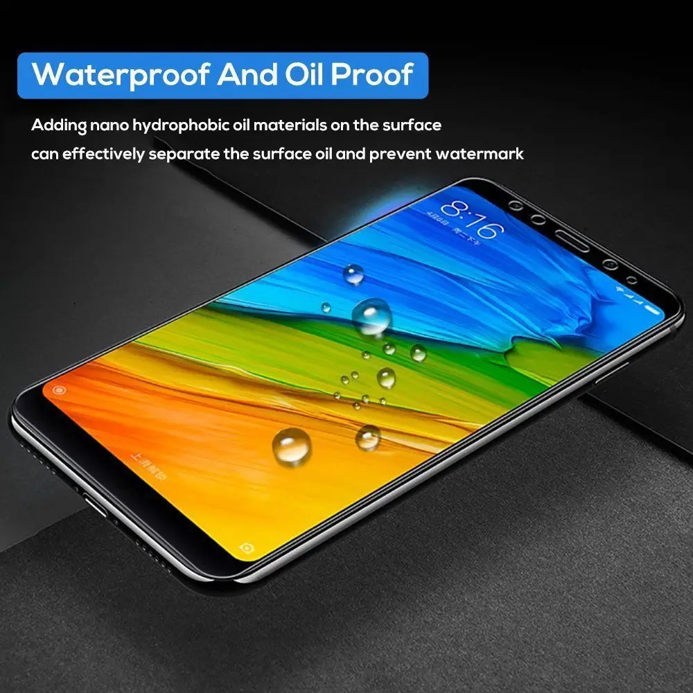 9D Full Cover Tempered Glass For Xiaomi Redmi Note 5 Global version Screen Protector for Redmi Note 5 Pro Note5 Protective Film