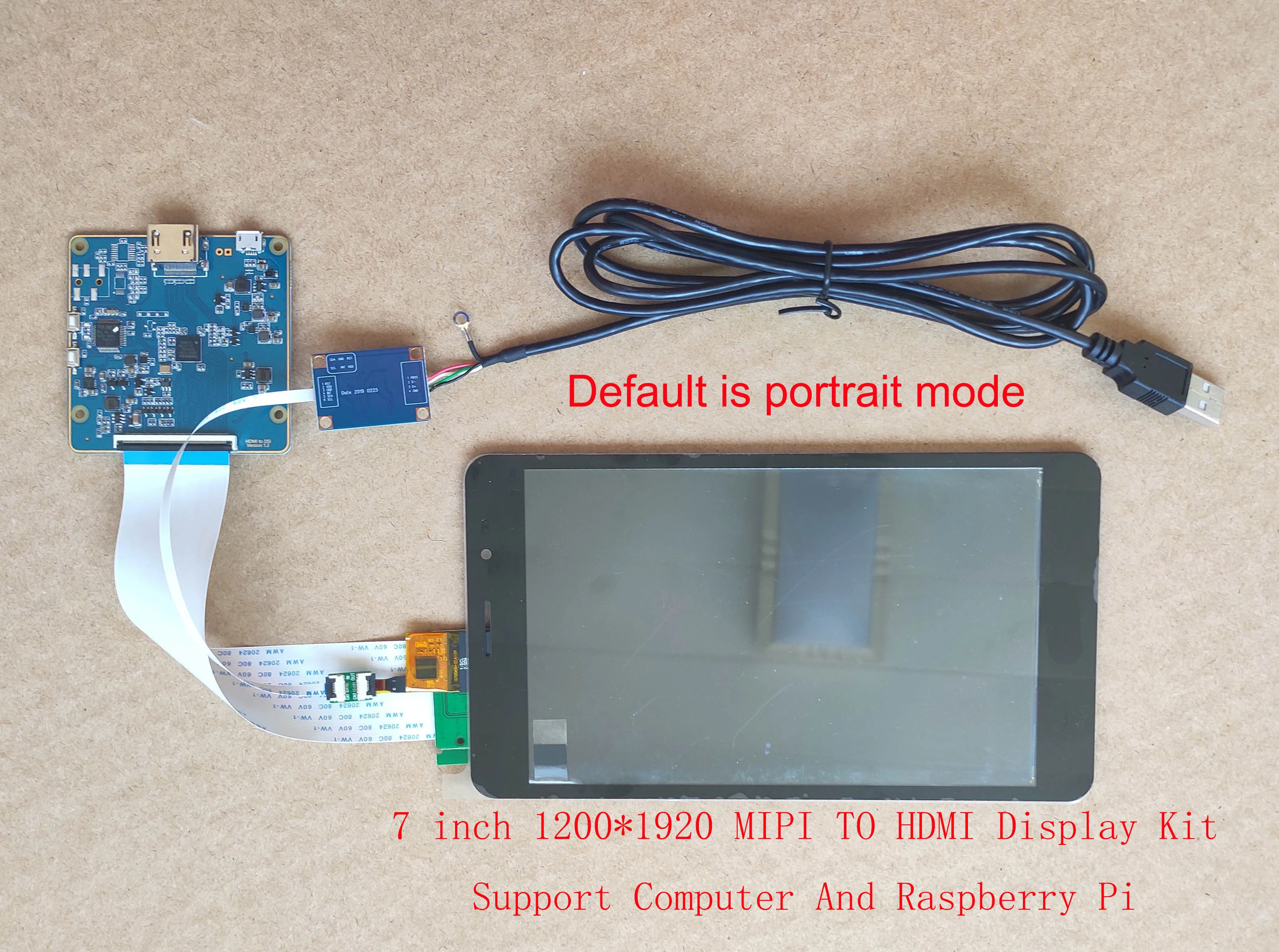 7inch Hdmi Ips Display 1200*1920 Mipi 