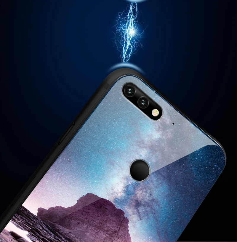 Роскошные закаленное Стекло чехол для Huawei Honor 6X 7A 7C 7X 8A 8X 9Lite Y6 Y9 Y7 премьер-профессионал Magic2 мечта полной защиты оболочки