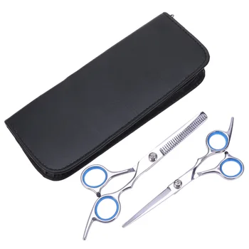 

3Pcs Hair Cutting Scissors Hair Shearing Scissors Set Hairdressing For Men Women (1pc Scissor+1pc Thinning Scissor+1pc Scissors)