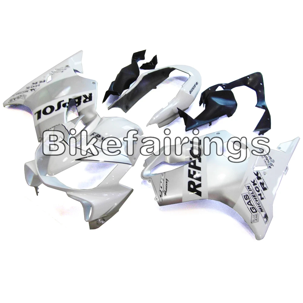 Впрыска полный комплект обтекателя Для Honda CBR600F4i F4i 2004 2005 2006 2007 ABS пластик электронный атомайзер Repsol серебристый белый корпус