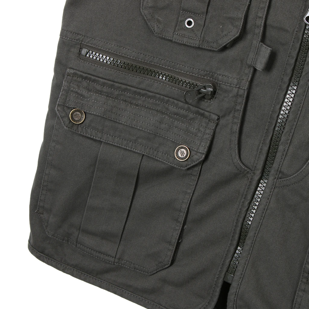 Multi-Pockets Fishing Vests Jacket Outdoor Travel Climbing Hiking Cycling Photography Vest 