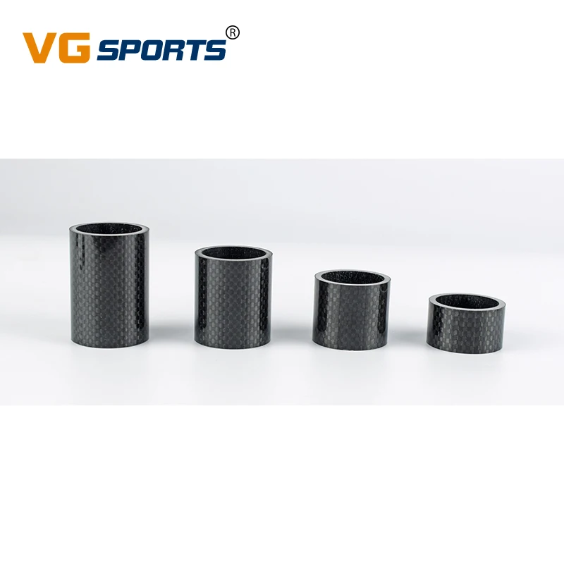 1pc Bicycle Headset Spacers Carbon Fiber Washers 1/3/5/8/10/15/20/30/40/50mm Rings for 28.6mm 1 1/8" Post Fork Stem Extra Height