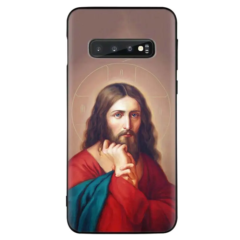 Иисус Христос Бог благословит тебя покупателей черный чехол для samsung Galaxy A50S A10S A20S A10 A20E A30 A40 A50 A70 M40 M30S A80 крышка