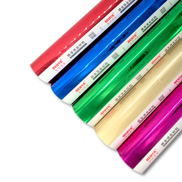Colored aluminum foils that have a retro annodised look there is