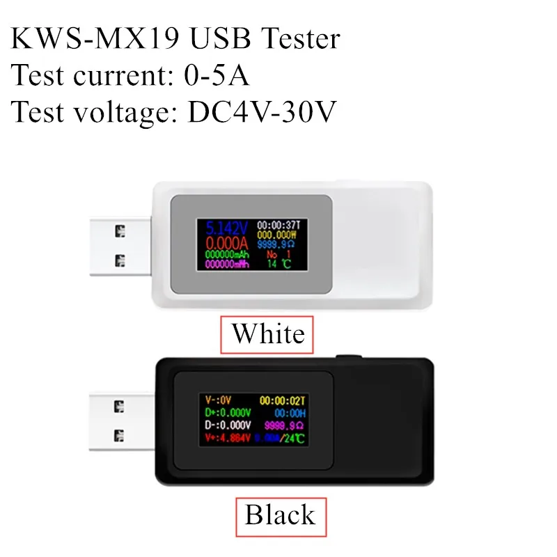 Тестер USB DC 4 V-30 V 0-5A ток Напряжение счетчик времени Амперметр цифровой монитор отрезной Мощность индикатор банка Зарядное устройство 40% off