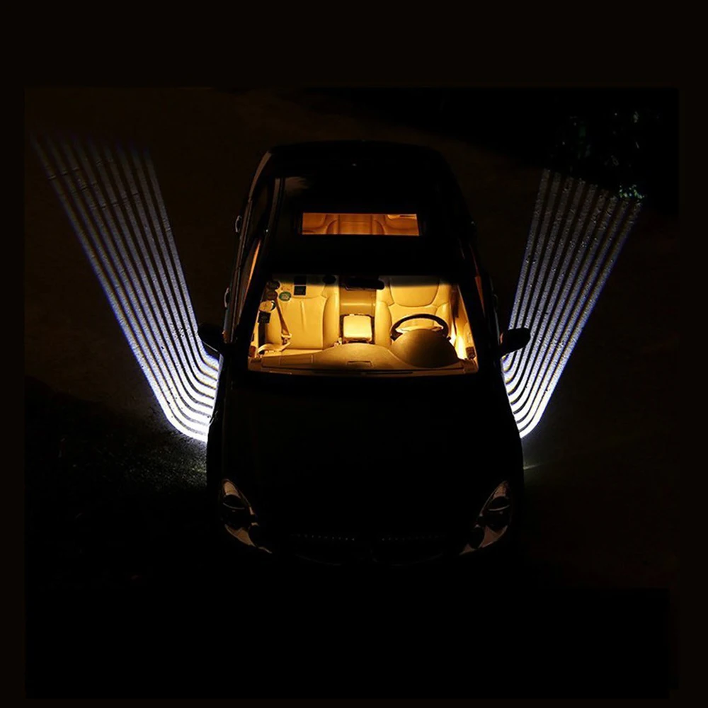 

Car Styling 2PCS Car LED Welcome Ghost Shadow Courtesy Angel Wing projector Light fit for bmw e46